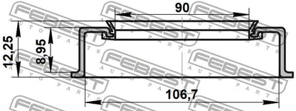 FEBEST 1995-2004 Toyota Oil Seal Front Hub 91X106.5X9X12.3 95ADS-911060912X