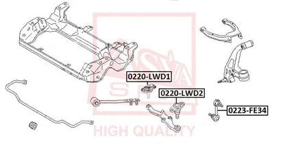 FEBEST NISSAN Ball Joint Front Lower Arm 0220-LWD1