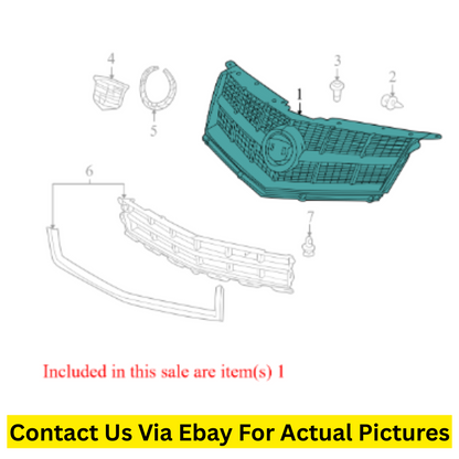 2011 Cadillac SRX Front Upper Grille Assembly Used OEM 20929728