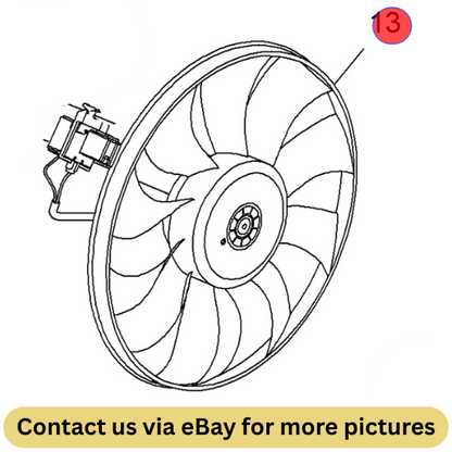 2010 Chevrolet Cruze Engine Cooling Fan Blade Used OEM 13335181