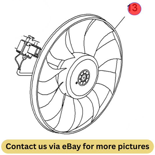 2010 Chevrolet Cruze Engine Cooling Fan Blade Used OEM 13335181