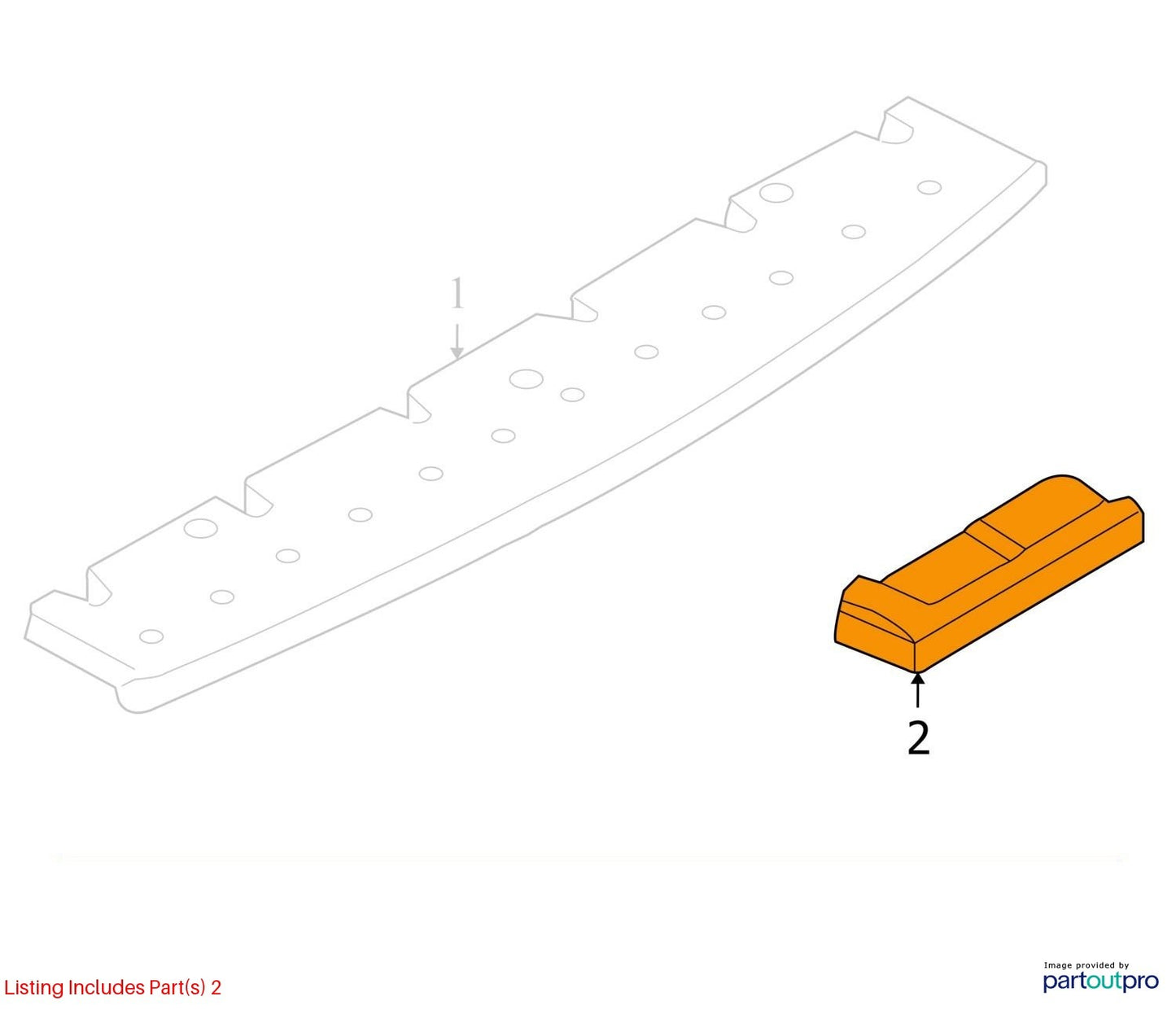 2010–2012 AUDI A4 A6 VW 2-PIN FLAT CONTACT HOUSING CONNECTOR USED OEM 4B0971832