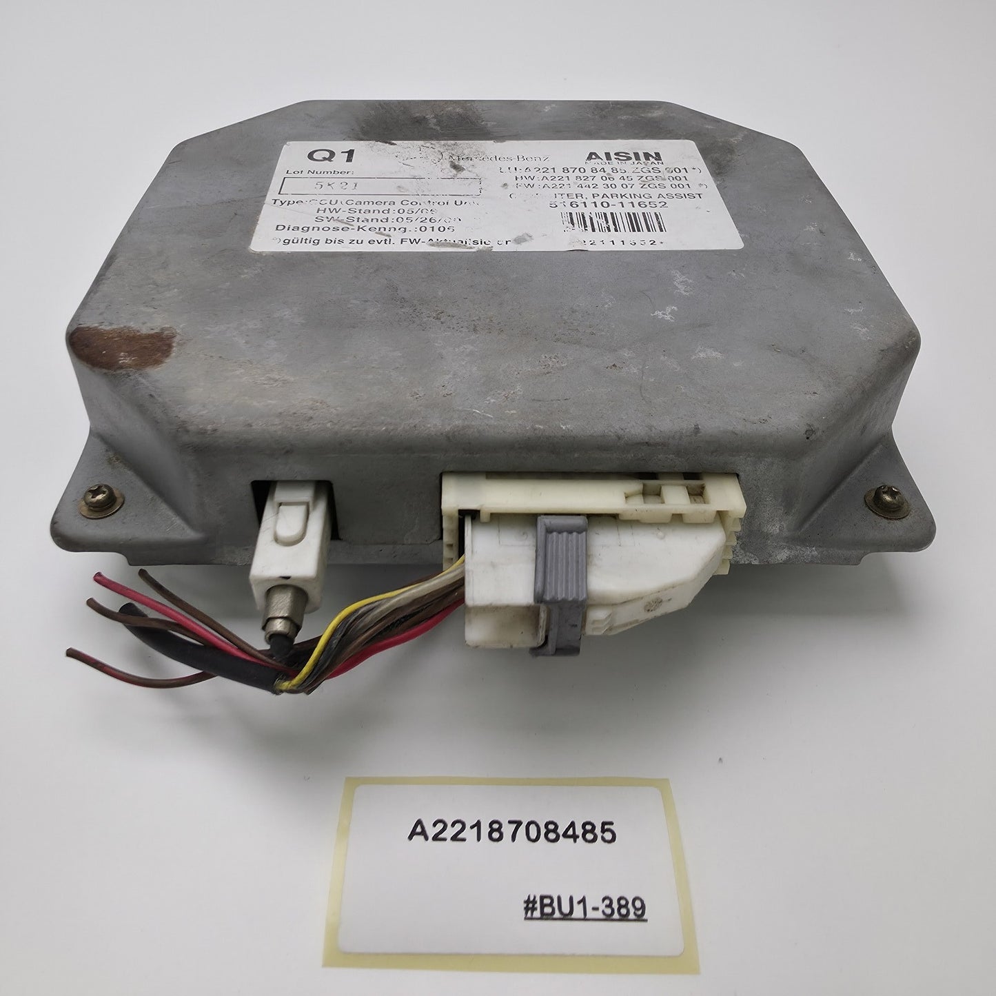 2007-2014 Mercedes-Benz S550 REAR-VIEW CAMERA CONTROL UNIT A2218708485