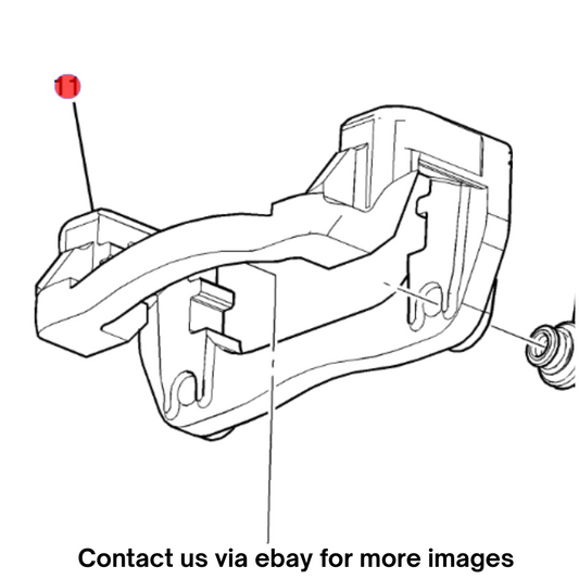 2018 Cadillac CTS Rear Brake Caliper Mounting Bracket Used OEM 13579694