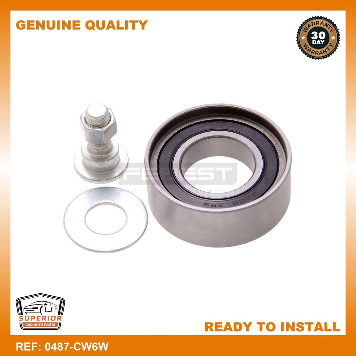 FEBEST 2005-2013 Mitsubishi Outlander Timing Belt Tensioner Pulley 0487-CW6W