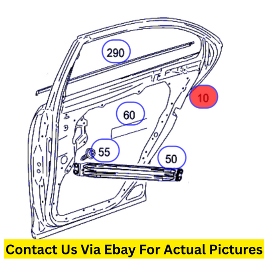2008 Mercedes-Benz S550 Right Rear Passenger Door Shell Used OEM A2217300605