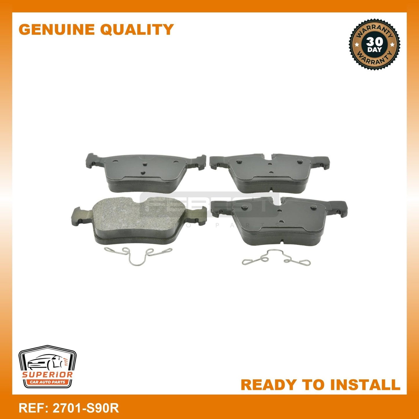 FEBEST JAGUAR Brake Pad Set 2701-S90R