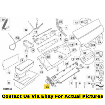 2012 BMW X6 Glove Box Lock Actuator Used OEM 51169211039