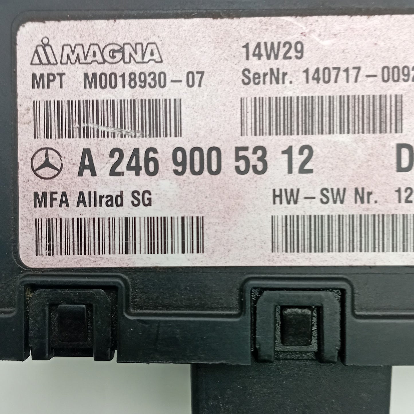 2014-2016 Mercedes-Benz CLA250 Transfer Case Control Module A2469005312
