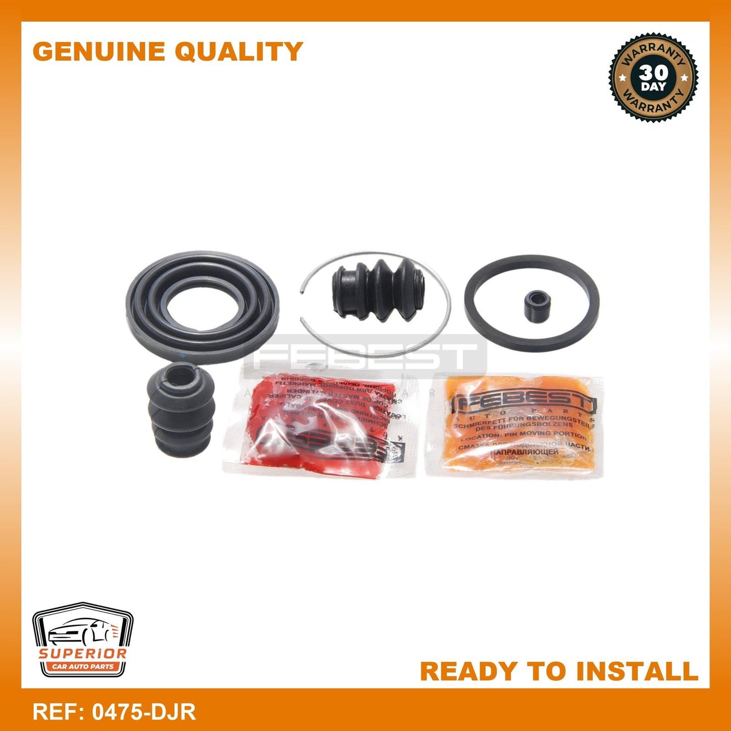 FEBEST 2003-2007 Chrysler Sebring Repair Kit, Brake Caliper 0475-DJR