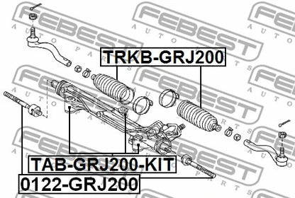 FEBEST 2007 Toyota Sequoia Steering Rack Bushing Kit TAB-GRJ200-KIT