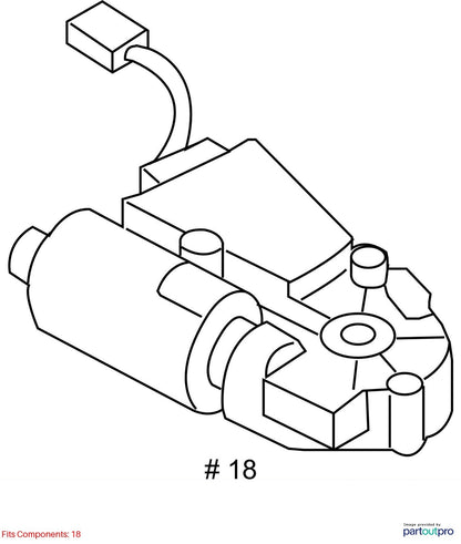 2009-2016 Audi A4 Sunroof Motor Used OEM 8K0959591A