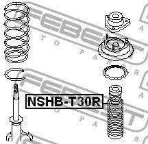 FEBEST 2002-2006 Nissan X-Trail Rear Shock Absorber Boot NSHB-T30R