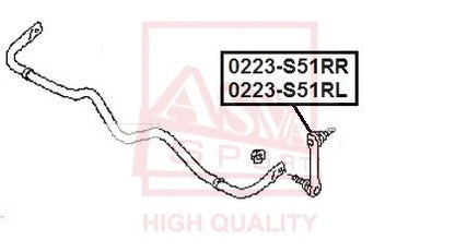 FEBEST 2009-2016 Hyundai Genesis Rear Right Stabilizer Link 0223-S51RL