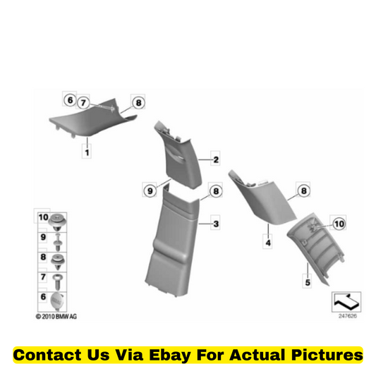 2012 Mini Cooper Countryman Pillar Trim Cover Set Used