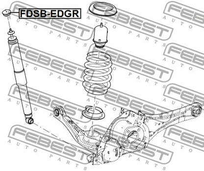 FEBEST 2007-2014 Ford Edge Rear Shock Absorber Bushing D10.5 FDSB-EDUPR