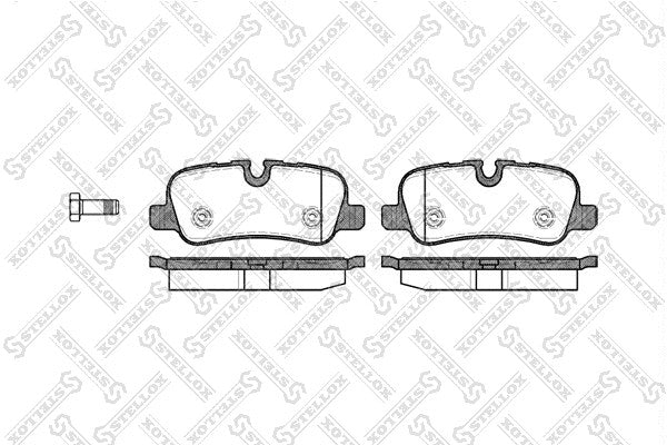 STELLOX 2006-2016 Land Rover LR4 Rear Brake Pad Set LR010664