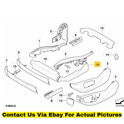 2012 BMW X6 Upper Rail Exterior Finisher Right & Left Used OEM 52107162223/224