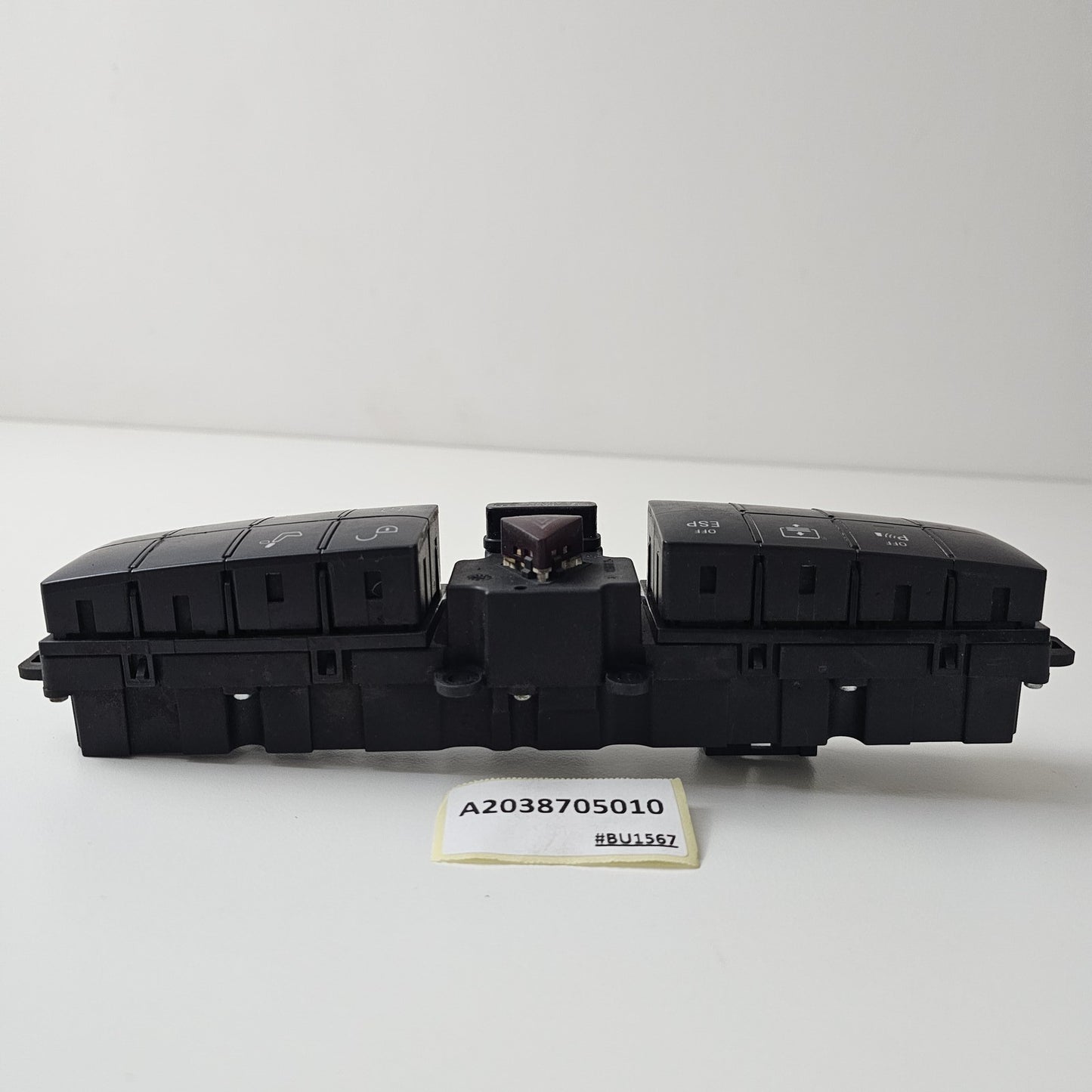 Mercedes W203 C-Class Switch Block Parktronic & Rear Window Blind A2038705010