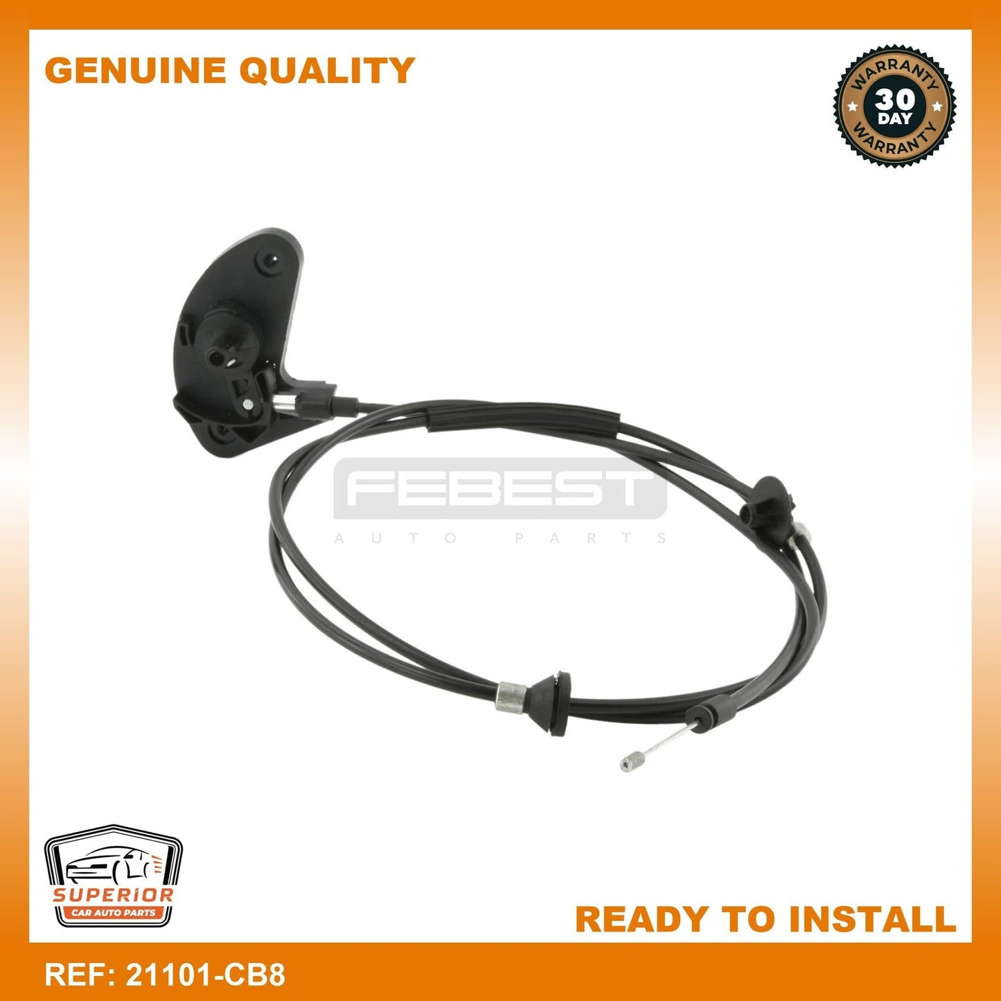 FEBEST 2013 Ford C-Max Cable Assy Hood Lock Control 21101-CB8