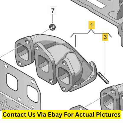 2012 Volkswagen Touareg Exhaust Manifold Set (Left & Right) Used OEM 03H253031E
