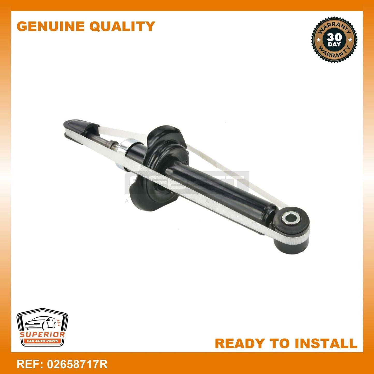 FEBEST 2001-2005 Nissan Almera Rear Shock Absorber 02658717R