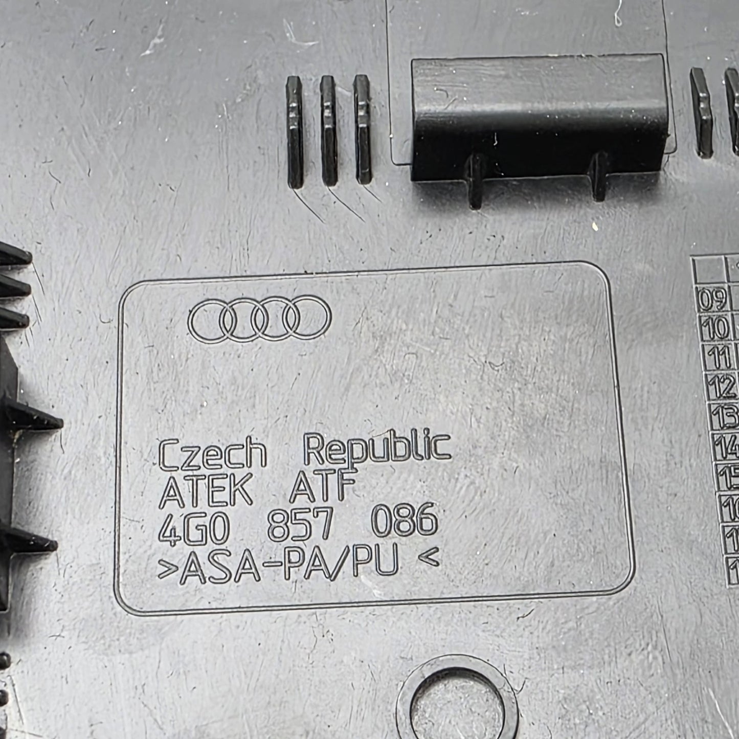 2012-2018 Audi A6 Instrument Panel Side Cover 4G0857086_BLACK