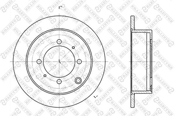 STELLOX 1996-2006 Mitsubishi Lancer Brake Disc 58411M2050