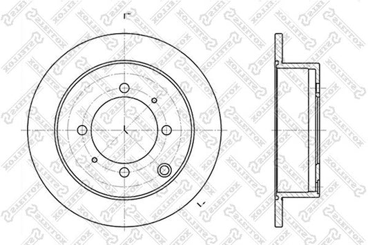 STELLOX 1996-2006 Mitsubishi Lancer Brake Disc 58411M2050