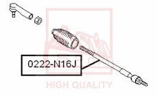 Febest 1994-2000 Nissan Sentra Steering Tie Rod 0222-N16J