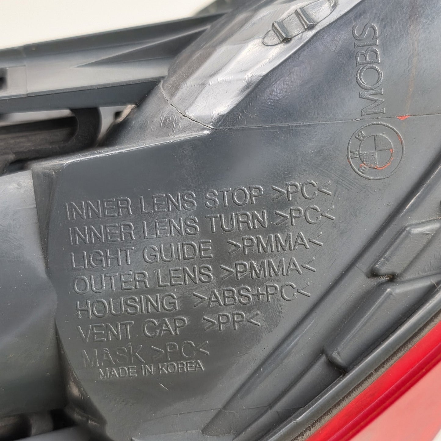 2012-2015 BMW 320i Left Side Rear Outer Tail Light 63217372785