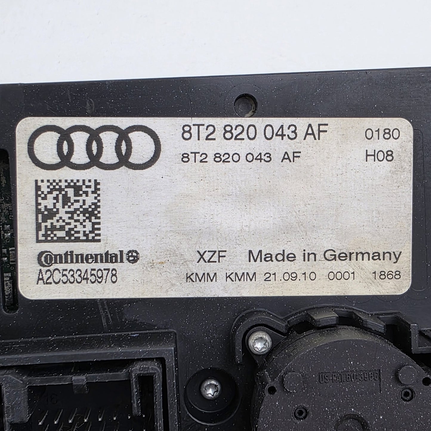 2007-2015 Audi A4 B8 Heater Climate Control Unit 8T2820043AF