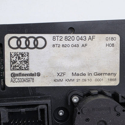 2007-2015 Audi A4 B8 Heater Climate Control Unit 8T2820043AF