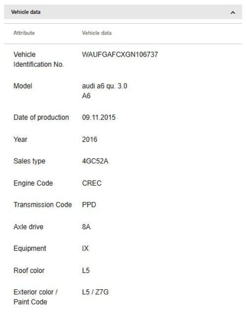 Audi 2012-2018 Audi A6 Door Belt Molding 4G08537632ZZ