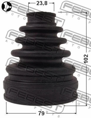 FEBEST 2000-2006 Toyota Camry Boot Inner CV Joint Kit 79X102X23.8 0115-MCV30