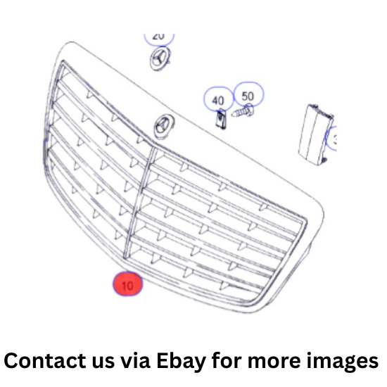 2008 Mercedes-Benz S550 Front Bumper Trim Molding Used OEM A2218800283