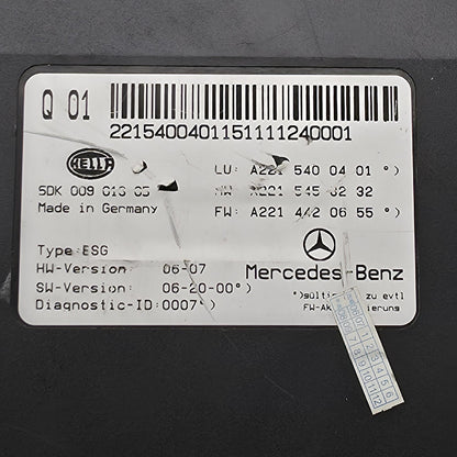 2007-2013 Mercedes-Benz S550 Electric Power Supply Control Fuse Box A2215400401