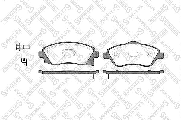 STELLOX Opel Front Axle Disc Brake Pad Set - 09200108