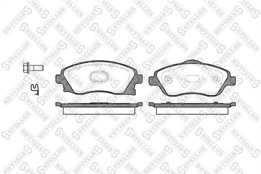 STELLOX Opel Front Axle Disc Brake Pad Set - 09200108