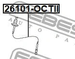 FEBEST VAG Bonnet Cable 26101-OCTII
