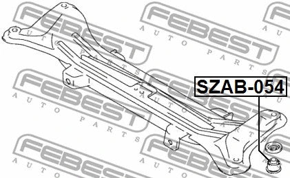 FEBEST 2002-2014 Suzuki Aerio Rear Crossmember Bushing SZAB-054