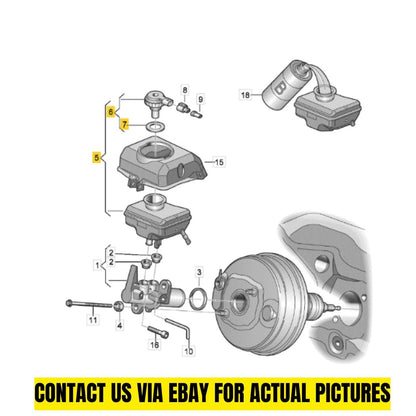 Audi 2012-2018 A6 Brake Master Cylinder Reservoir 8K0611301A