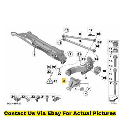 2012 Mini Cooper Countryman Right Trailing Arm Bracket Used OEM 33309807100