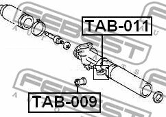 FEBEST 1995-2004 Toyota 4Runner Steering Rack Bushing TAB-009