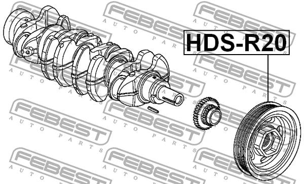 FEBEST 2007-2011 Honda Accord Crankshaft Pulley HDS-R20
