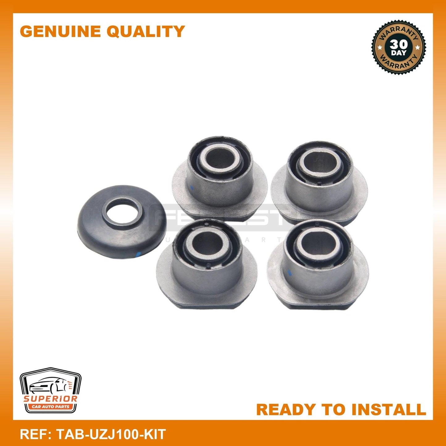FEBEST 1998-2007 Toyota Land Cruiser Steering Rack Bushing Kit TAB-UZJ100-KIT