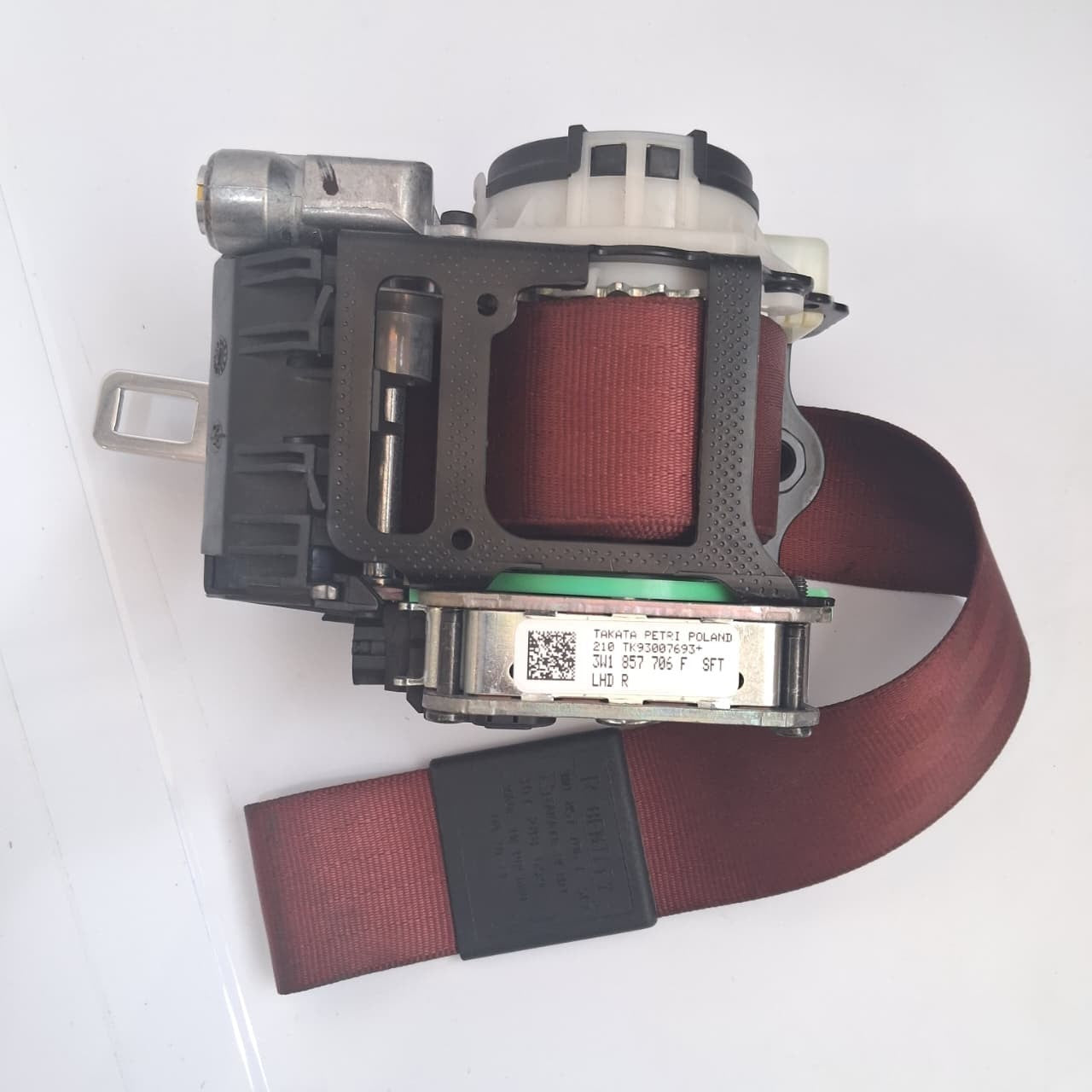 11-12 BENTLEY CONTINENTAL GT FRONT RH SEAT BELT SUPPORT 3W1857706