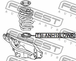 FEBEST TOYOTA Rear Spring Lower Seat TSI-ANH10LOWR