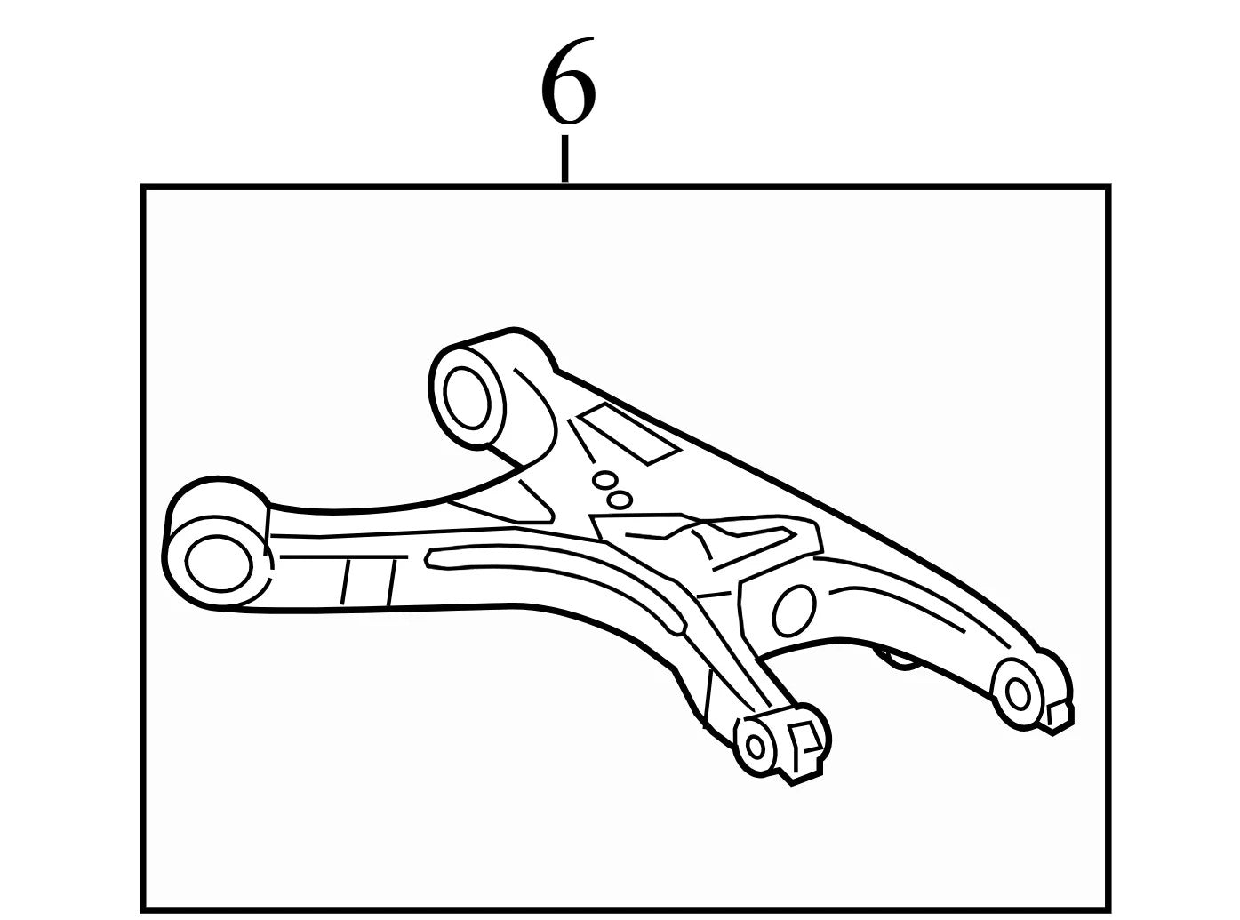 2010 Audi A4 Rear Left Suspension Control Arm Used OEM 8K0505311J