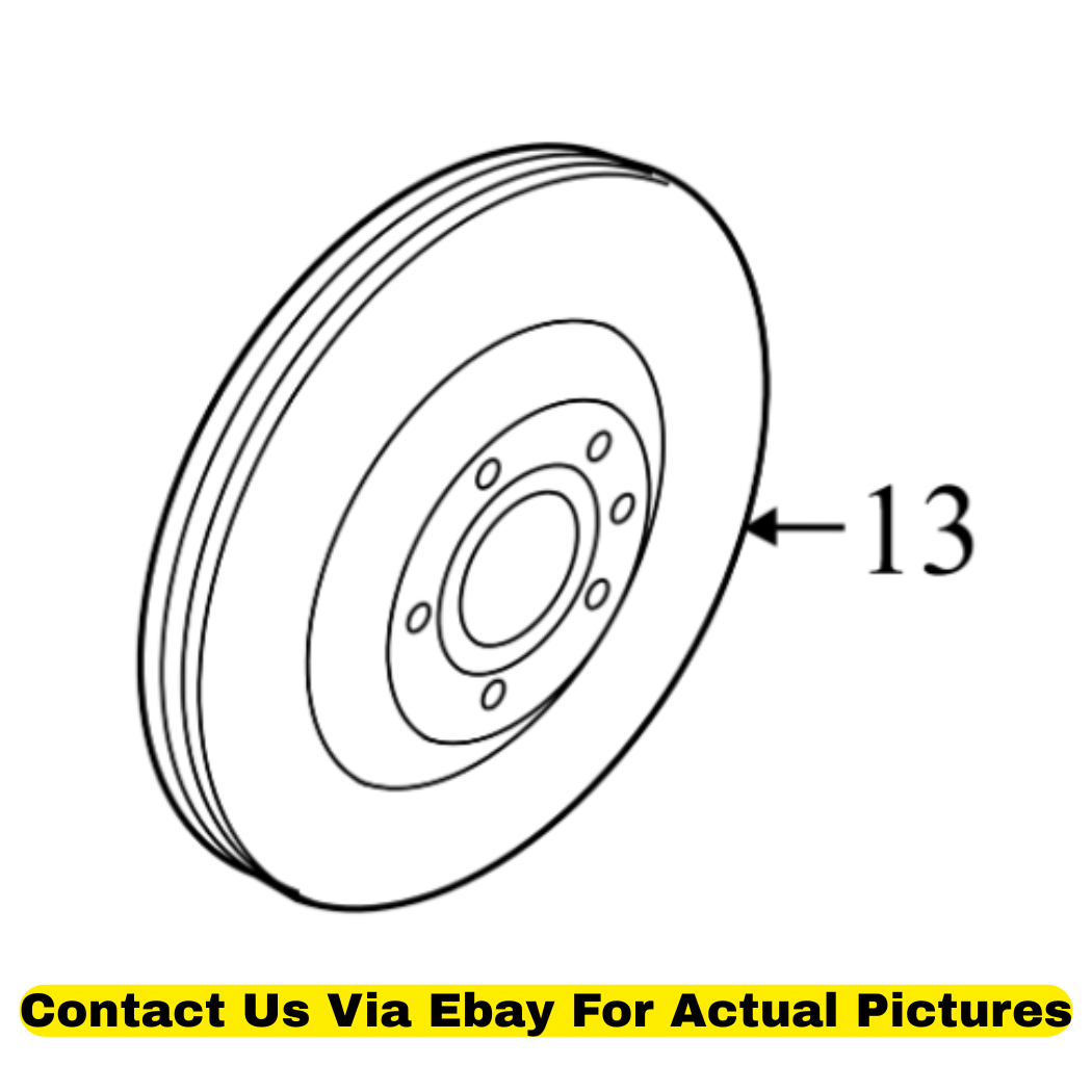 2013 Audi Q5 Front Disc Brake Rotors (Set of 2) Used OEM 4G0615301AE